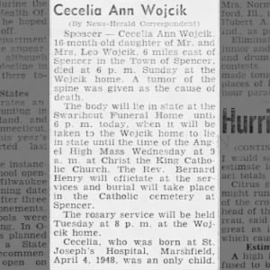Obituary for Cecelia Ann Wojcik